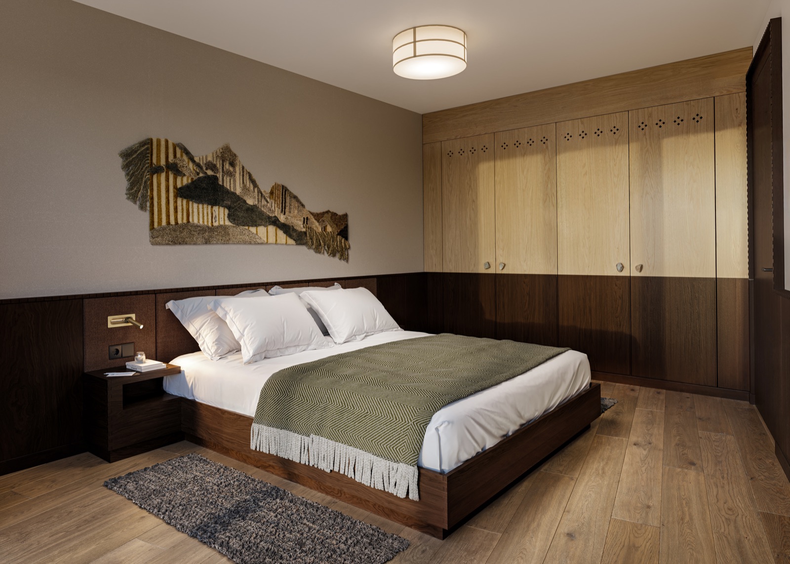 Classic apartment bedroom