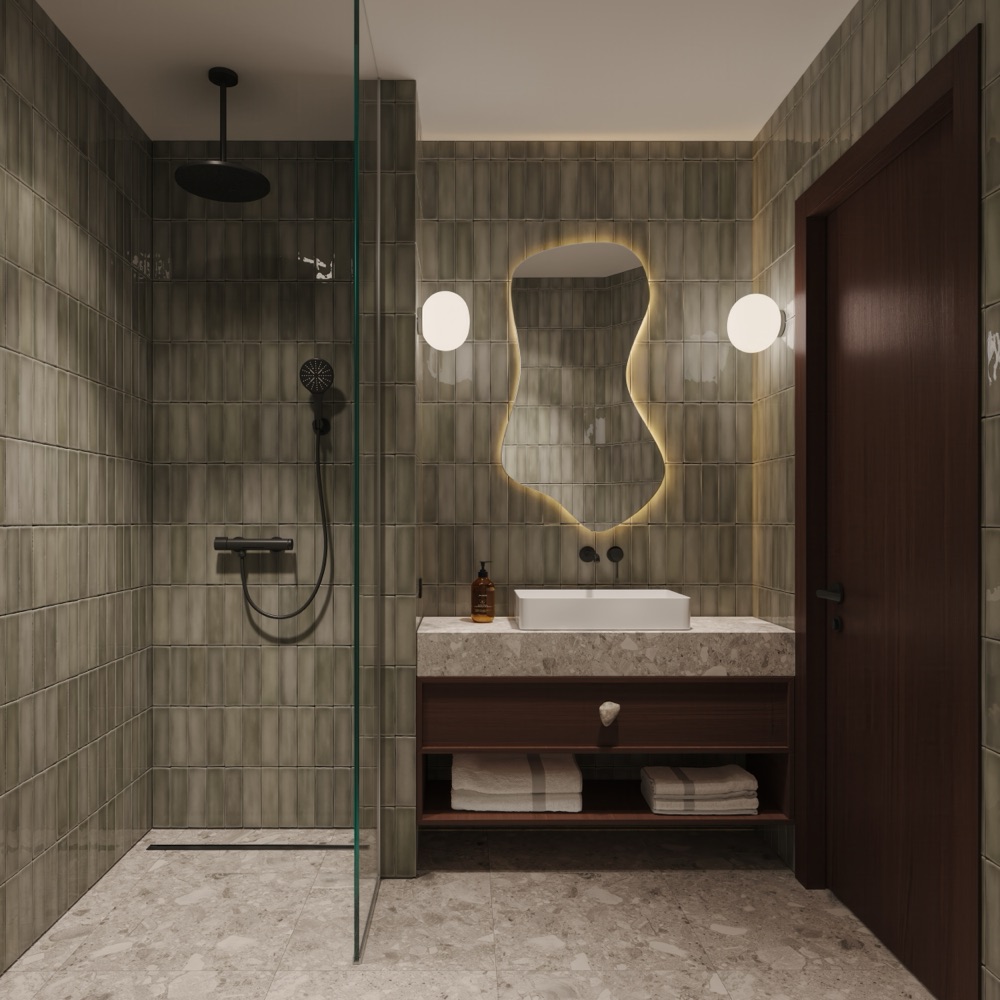Garden Apartment bathroom